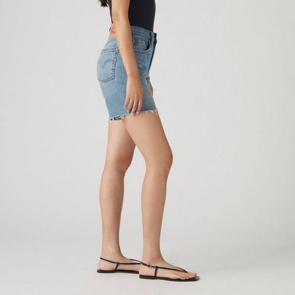 Open Box - Levi's - Women's 501 Mid-Thigh Shorts - T Ticked & Untied - Picture 2 of 3